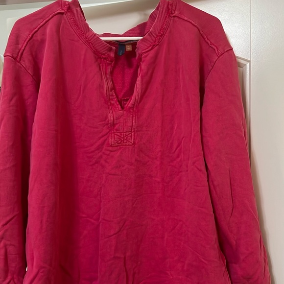 Pilcro by Anthropolgie sweatshirt pretty pink color - Picture 1 of 5